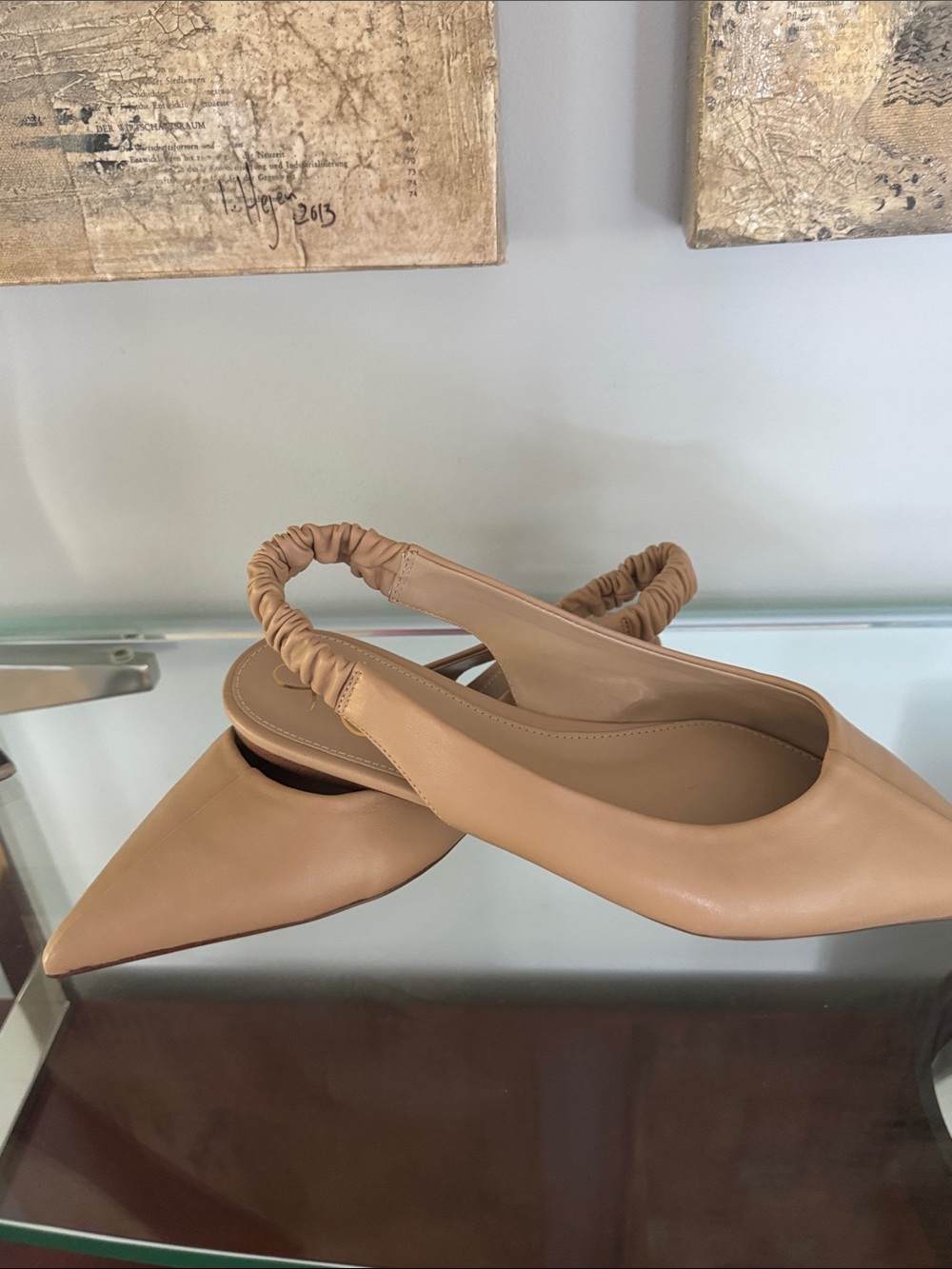 Sam Edelman Slingback Pointed-Toe Flats Size 9